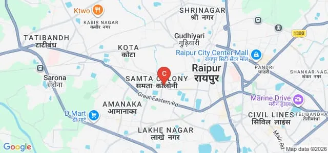 Hardik College of Nursing, Raipur Map