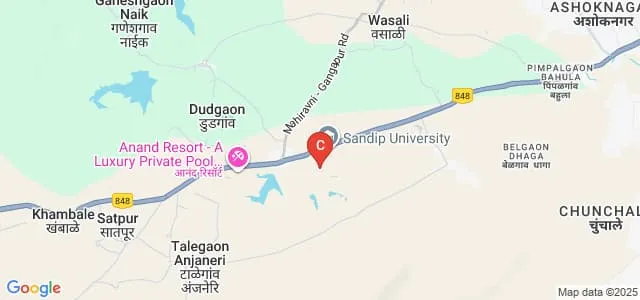 School of Law, Sandip University, Nashik Map