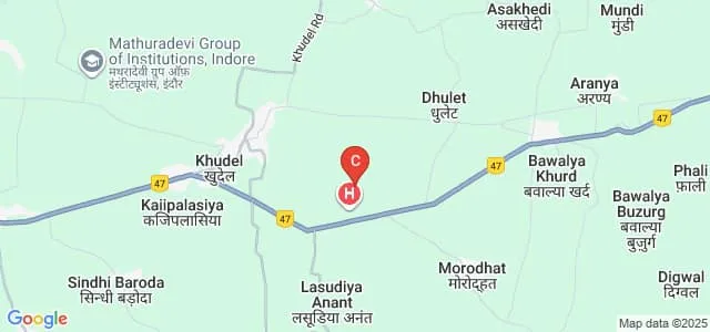 Index Institute of Dental Sciences, Indore Map