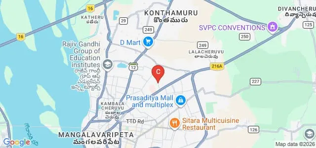 St Paul's Degree College, Rajahmundry Map