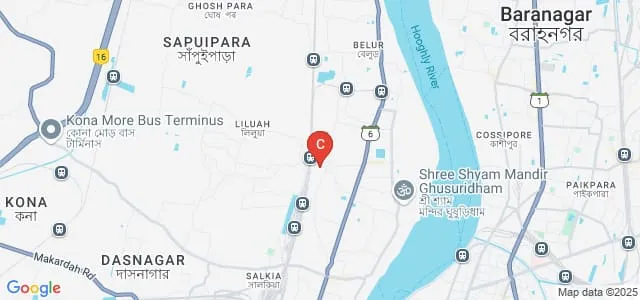 Shree Agrasain College, Liluah Map