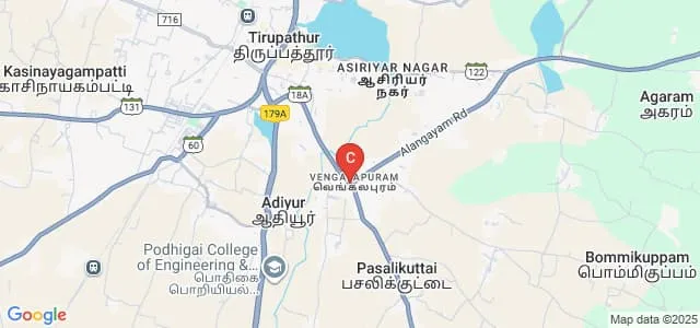 Perunthalaivar K Kamarajar Polytechnic College, Vellore Map