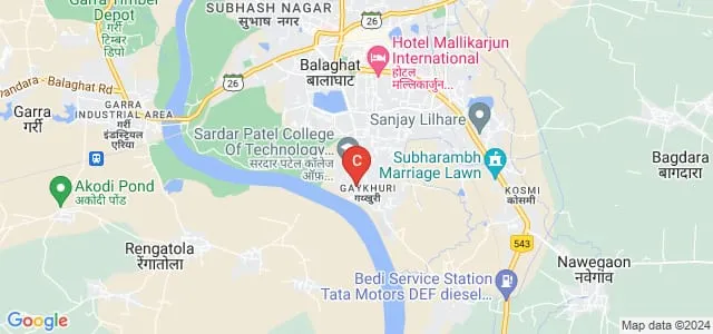 Smt SM Deo Homoeopathic Medical College, Balaghat Map