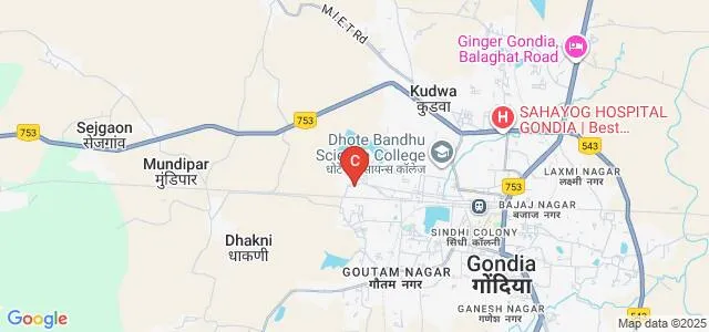 Gondia Homeopathic Medical College and Hospital, Gondia Map