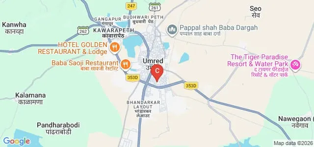 Randhirsingh Bhadoriya Mahavidyalaya, Umred Map