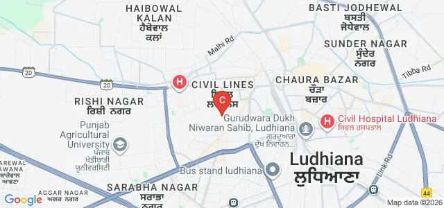 Malwa Central College of Education For Women, Ludhiana Map