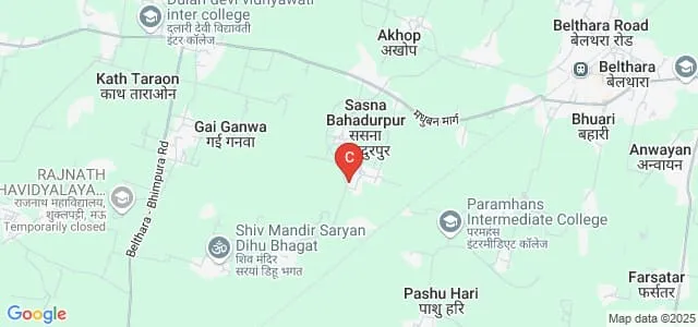 Late Keshav Prasad PG College, Ballia Map