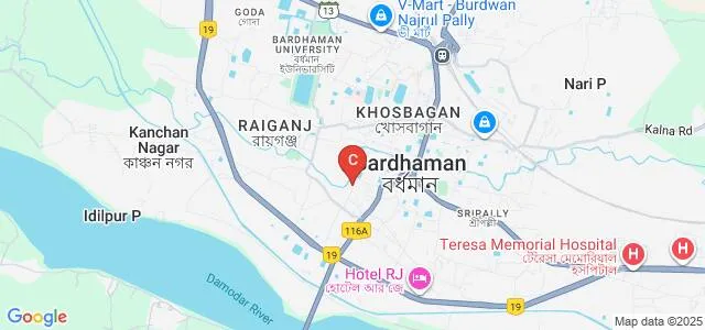 Burdwan Institute of Pharmacy, Bardhaman Map