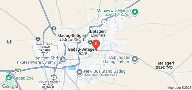 Manorama College, Gadag Map