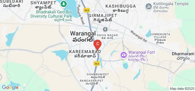 Akarapu Sharath Chandrika Devi Memorial College for Women, Warangal Map
