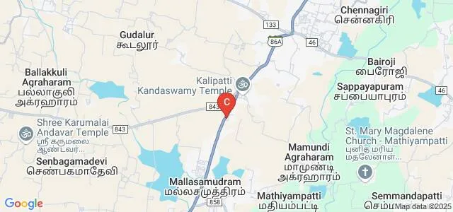 Mahendhira College of Education, Kalipatti Map