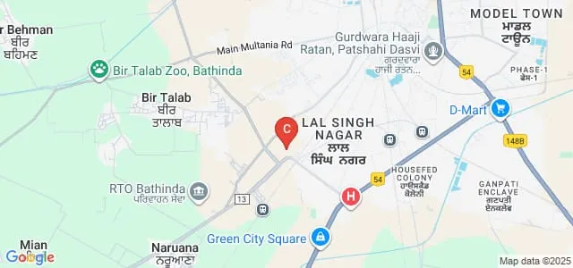 Bathinda College of Law, Bathinda Map
