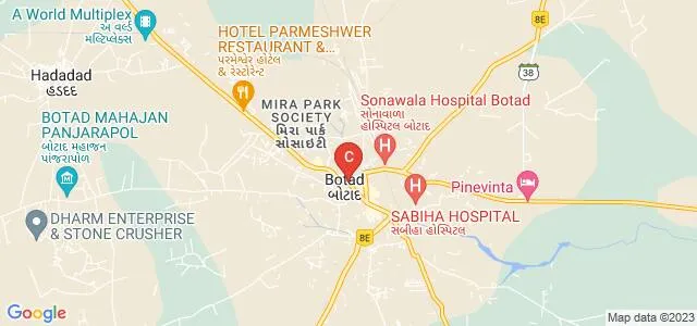 Shree Adarsh M Sc IT College, Botad Map