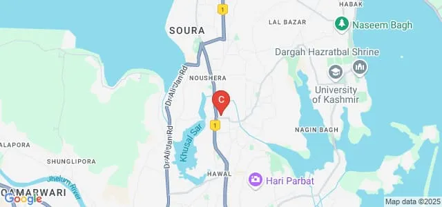 Craft Development Institute, Srinagar Map