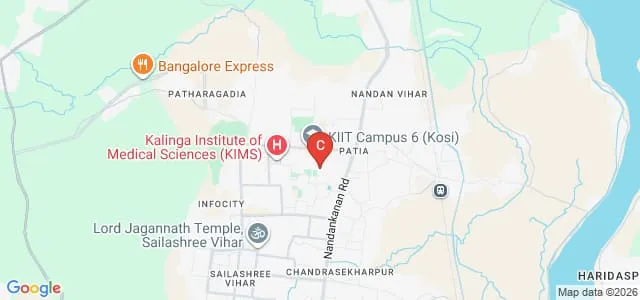 KIIT School of Management, Bhubaneswar Map
