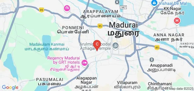 Bishop Thorp College, Tirupur Map