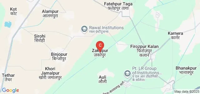 Rawal Institute of Engineering and Technology, Faridabad Map