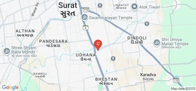 Vimal Tormal Poddar BCA College, Surat Map