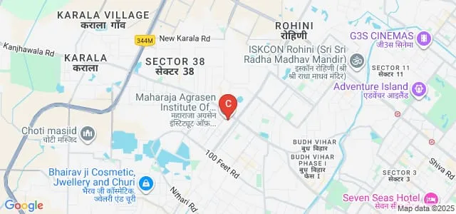 Maharaja Agrasen Institute of Management Studies, Delhi Map