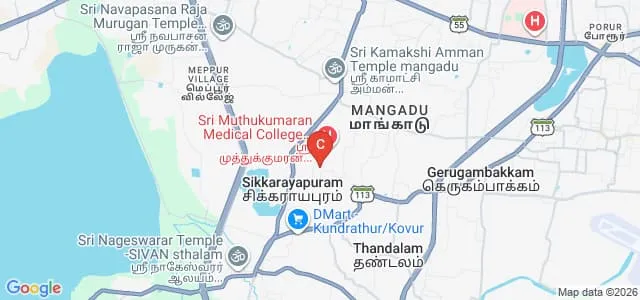 Sri Muthukumaran College of Arts and Science, Chennai Map