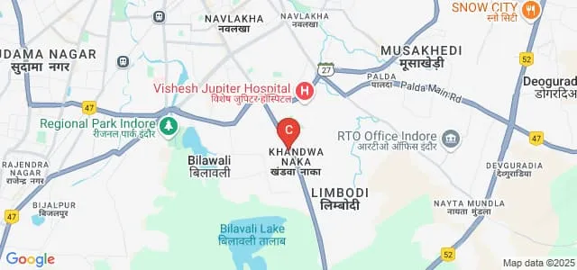 Arihant College, Indore Map