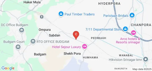 Manuu Arts and Science College For Women, Srinagar Map
