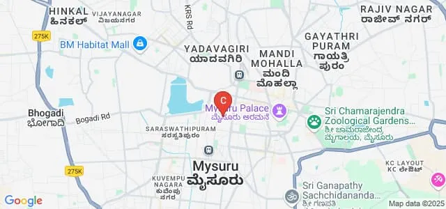 Yuvaraja's College, Mysore Map