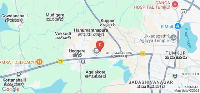 Sri Siddhartha Nursing College, Tumakuru Map