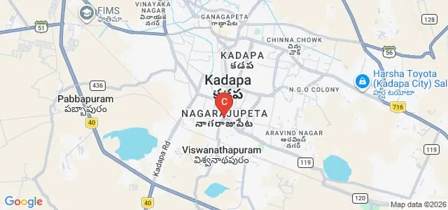 Indira Priyadarshini College of Nursing, Kadapa Map