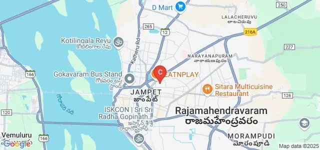 Sri Kandukuri Veeresalingam Theistic College, Rajahmundry Map