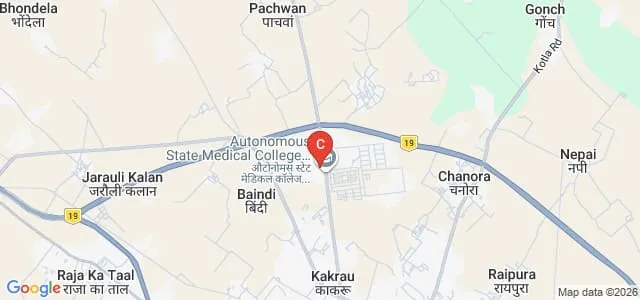 Autonomous State Medical College, Firozabad Map
