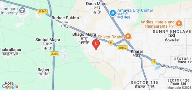 Shaheed Kanshi Ram College of Physical Education, Kharar Map