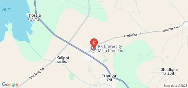 School of Management, RK University, Rajkot Map
