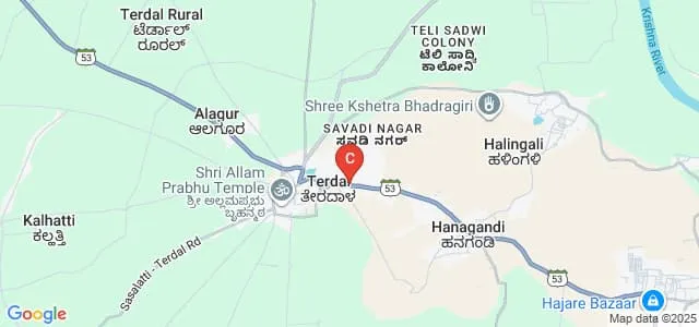 Sidramappa Danigond Memorial Trust's Danigond Ayurvedic Medical College and Padma Ayurvedic Hospital and Research Centre, Bagalkot Map