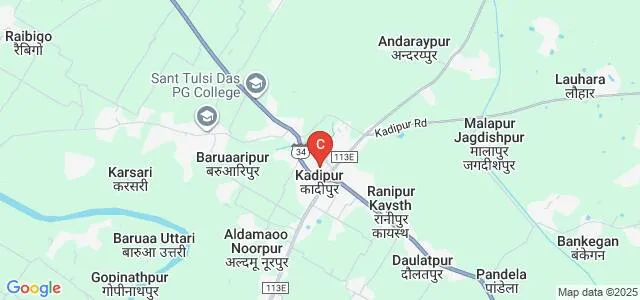 Sant Tulsi Das Post Graduate College, Sultanpur Map