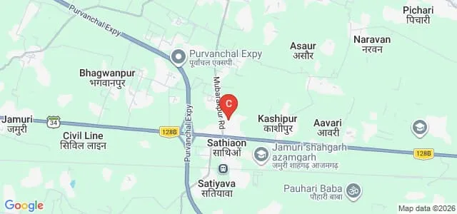 Rajdev Krishak Mahavidyalaya, Kashipur Map