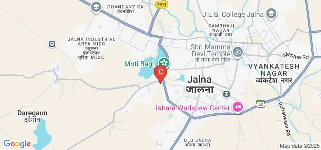 Matsyodari Shikshan Sanstha's Ankushrao Tope College, Jalna Map