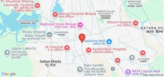 Narmada College of Fine Arts, Bhopal Map
