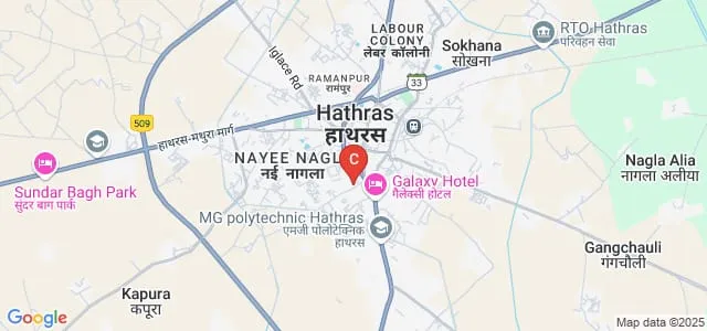 SRDA Girls College, Hathras Map