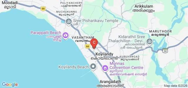 Sree Sankaracharya Sanskrit University, Regional Centre, Koyilandy Map