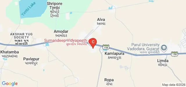 Sumandeep Homoeopathic Medical College and Hospital, Waghodia Map