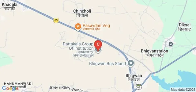 Dattakala Polytechnic, Daund Map