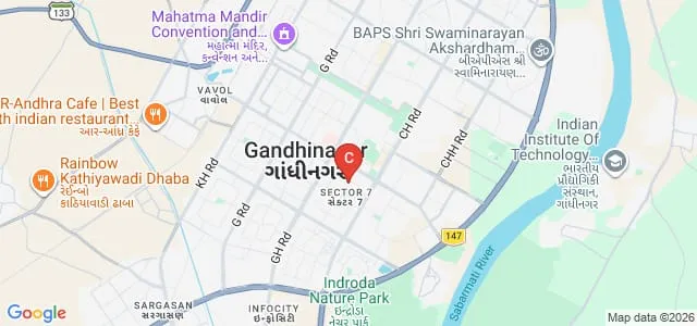 Shree PK Chaudhari Mahila Arts College, Gandhinagar Map