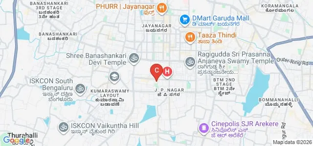 The Oxford College of Hotel Management, Bangalore Map