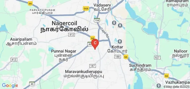 South Travancore Hindu College, Nagercoil Map