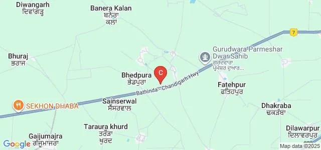 Bahra Polytechnic College, Patiala Map