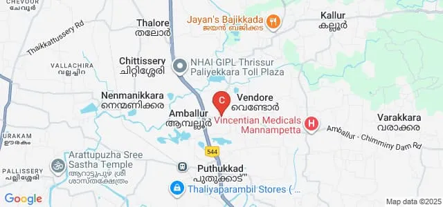 Thiagarajar Polytechnic College, Thrissur Map