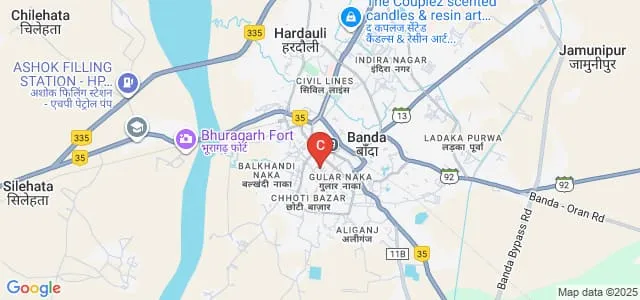 Ram Sewak Shivhare Institute of Law, Banda Map