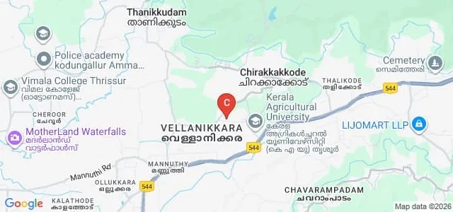 College of Forestry, Vellanikkara Map