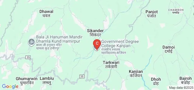 Government Degree College, Bhoranj Map